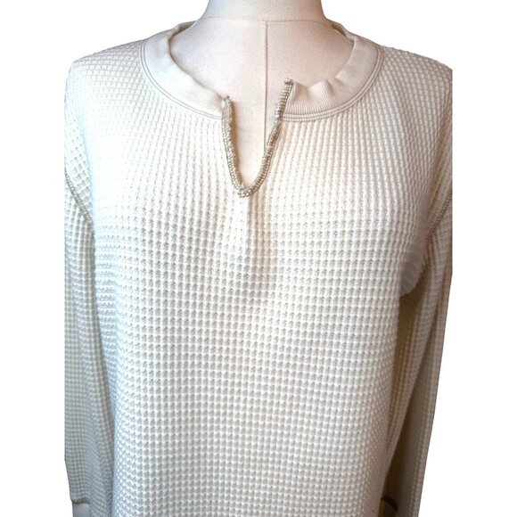 2/$30 Madewell Small Womens Waffle Knit Pullover Sweater - Picture 5 of 15